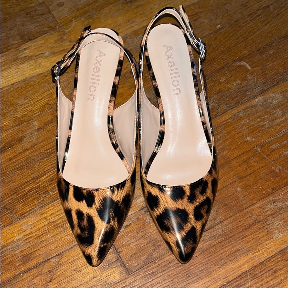 Leopard Print Slingback Heels